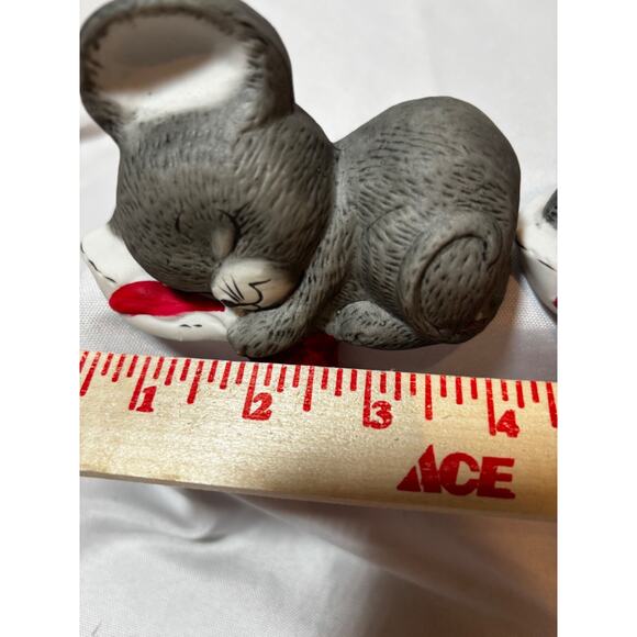 Vintage Lot 2 House Of Lloyd Mouse stocking‎ holder Christmas Hanger Mantel cute - Picture 6 of 8